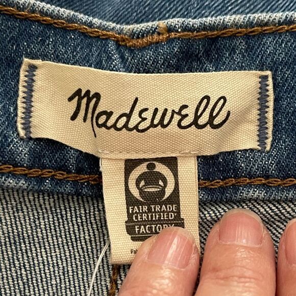 Madewell NWT Taller Perfect Vintage Wide Leg Crop Jean Size 33TL | Cresslow Wash - Picture 7 of 8
